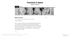 Desktop Screenshot of feministsinspace.wordpress.com