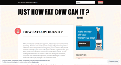 Desktop Screenshot of fatcowhosting346.wordpress.com