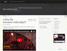 Tablet Screenshot of desordenrock.wordpress.com