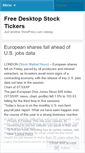 Mobile Screenshot of freedesktopstocktickers.wordpress.com