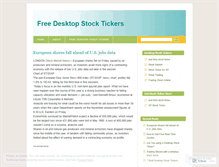 Tablet Screenshot of freedesktopstocktickers.wordpress.com