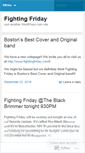 Mobile Screenshot of fightingfriday.wordpress.com