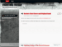 Tablet Screenshot of fightingfriday.wordpress.com