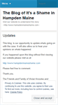 Mobile Screenshot of hampdenmaineshame.wordpress.com