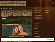 Tablet Screenshot of alexmillerclaireharris.wordpress.com
