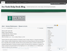 Tablet Screenshot of ivytechhelpdesk.wordpress.com