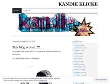 Tablet Screenshot of kandieklicke.wordpress.com