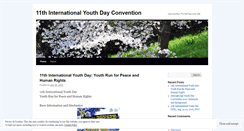 Desktop Screenshot of internationalyouthday2010.wordpress.com