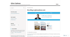 Desktop Screenshot of gilescadman.wordpress.com