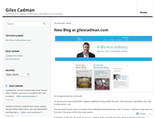 Tablet Screenshot of gilescadman.wordpress.com