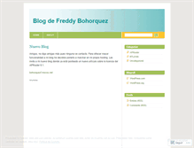 Tablet Screenshot of bohorquezf.wordpress.com