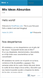 Mobile Screenshot of conmisideasabsurdas.wordpress.com