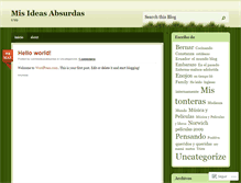 Tablet Screenshot of conmisideasabsurdas.wordpress.com