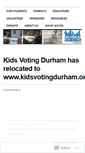 Mobile Screenshot of kidsvotingdurham.wordpress.com