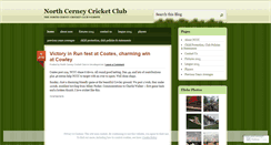 Desktop Screenshot of northcerneycricketclub.wordpress.com