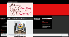 Desktop Screenshot of frombadtoworse.wordpress.com