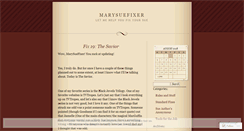 Desktop Screenshot of marysuefixer.wordpress.com