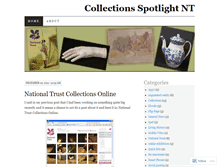 Tablet Screenshot of collectionspotlight.wordpress.com