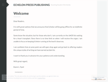 Tablet Screenshot of echelonpress.wordpress.com