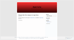 Desktop Screenshot of malvicio.wordpress.com