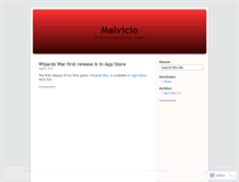 Tablet Screenshot of malvicio.wordpress.com