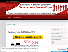 Tablet Screenshot of emploi2012.wordpress.com