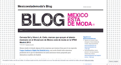 Desktop Screenshot of mexicoestademoda.wordpress.com
