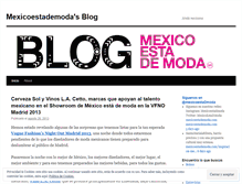 Tablet Screenshot of mexicoestademoda.wordpress.com