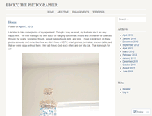 Tablet Screenshot of beckythephotographer.wordpress.com
