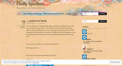 Desktop Screenshot of fireflychronicles.wordpress.com