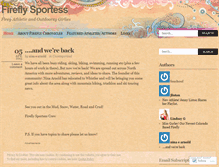 Tablet Screenshot of fireflychronicles.wordpress.com