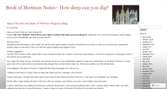 Desktop Screenshot of bookofmormonnotes.wordpress.com