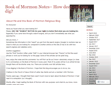 Tablet Screenshot of bookofmormonnotes.wordpress.com
