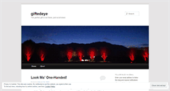 Desktop Screenshot of giftedeye.wordpress.com
