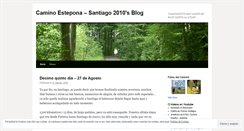 Desktop Screenshot of caminoesteponasantiago2010.wordpress.com