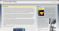 Desktop Screenshot of iminvincible.wordpress.com