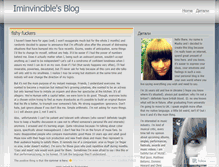 Tablet Screenshot of iminvincible.wordpress.com