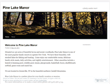 Tablet Screenshot of pinelakemanor.wordpress.com