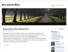 Tablet Screenshot of byonaphasia.wordpress.com