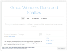 Tablet Screenshot of gracewonders.wordpress.com