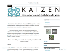 Tablet Screenshot of ekaizen.wordpress.com