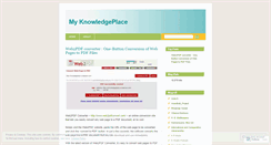 Desktop Screenshot of knowledgeplace.wordpress.com