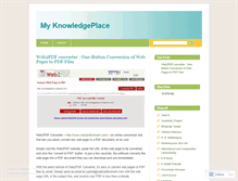 Tablet Screenshot of knowledgeplace.wordpress.com