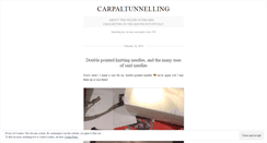 Desktop Screenshot of carpaltunnelling.wordpress.com