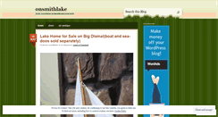 Desktop Screenshot of onsmithlake.wordpress.com