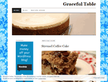 Tablet Screenshot of gracefultable.wordpress.com