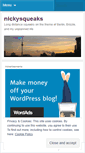 Mobile Screenshot of nickysqueaks.wordpress.com