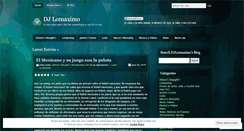 Desktop Screenshot of djlomaximo.wordpress.com