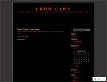 Tablet Screenshot of crowcaws.wordpress.com