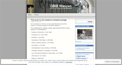 Desktop Screenshot of gbib.wordpress.com